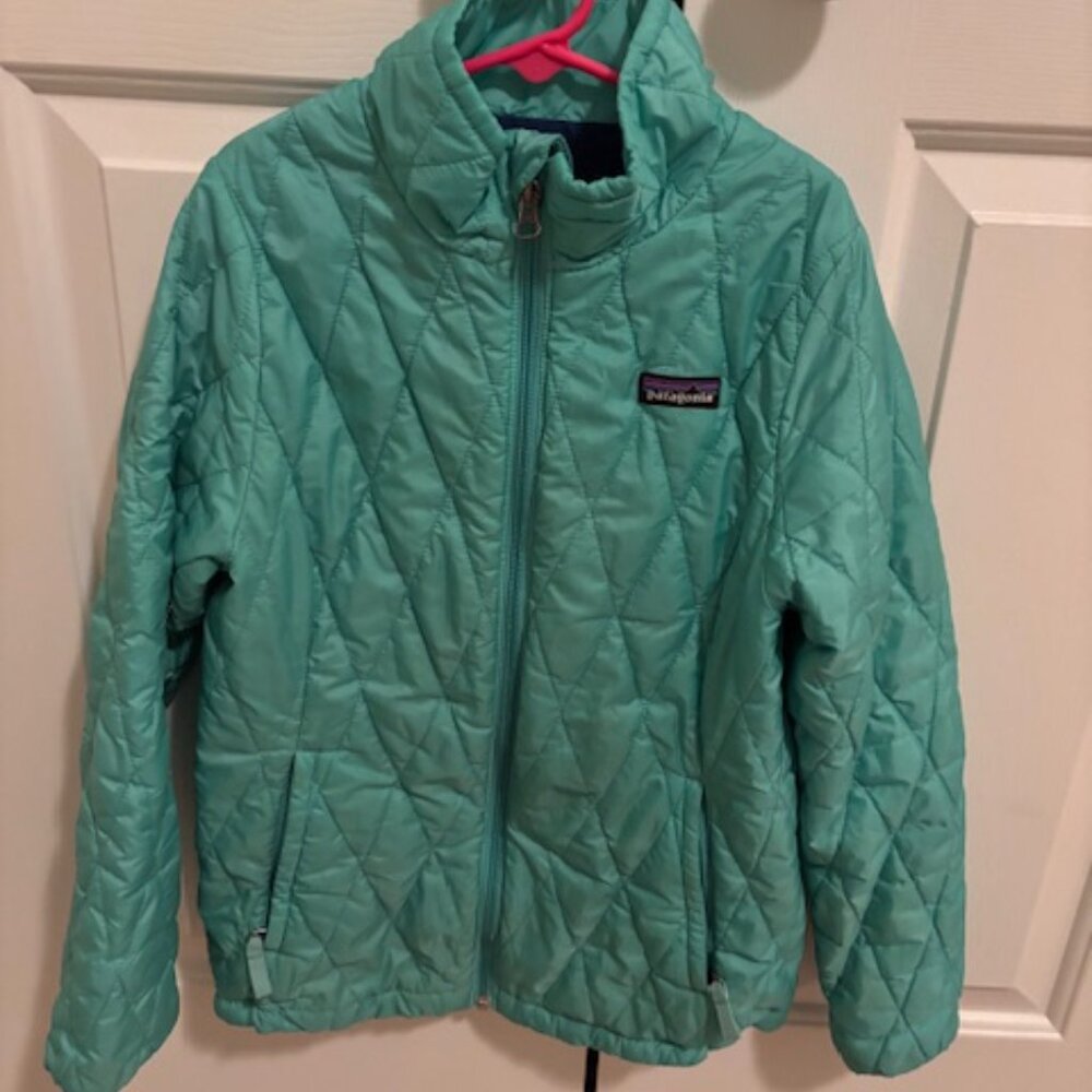 Patagonia Down Sweater Jacket - Boys or Girls - Teal - Size 10